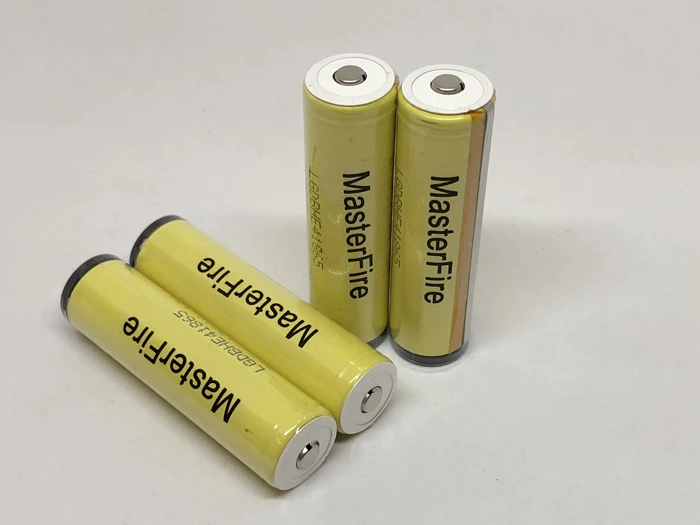 

MasterFire 4pcs/lot Original Protected HE4 Chem 18650 ICR18650HE4 20A discharge lithium battery cell 2500mah torch batteries