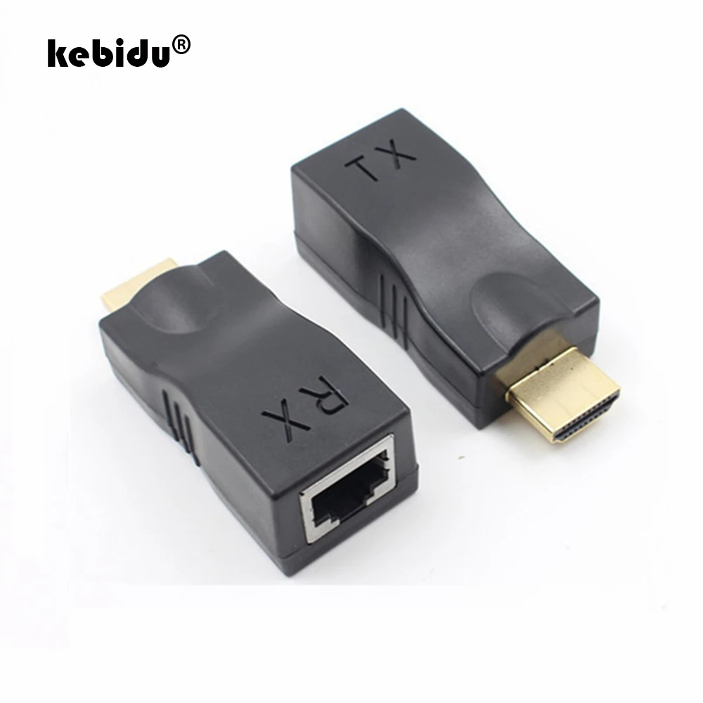 Удлинитель kebidu 30 м HDMI-совместимый передатчик RJ45 удлинитель локальной сети до CAT5e/6