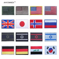 3d embroidered usa uk japan israel germany korea egypt flag patch sew on clothes armband backpack sticker diy applique