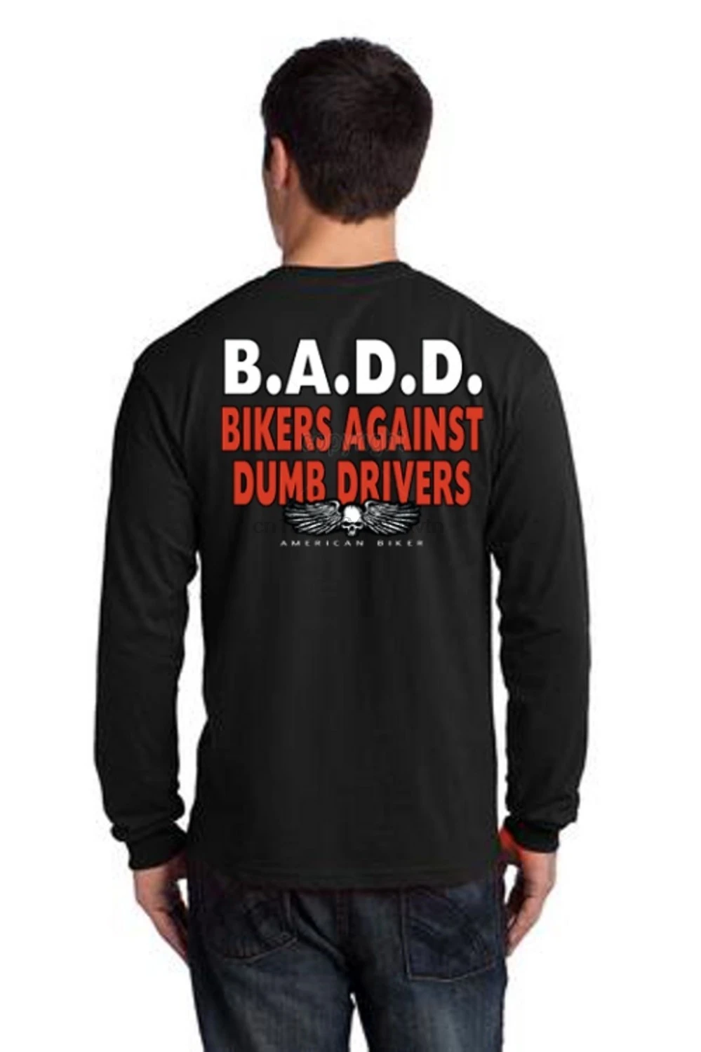 Новинка 2019 Мужская футболка с круглым вырезом хлопковая Badd Bikers против тупых