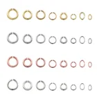 Сплит-кольцо Mibrow 1, упак.лот, розовое золото, серебро, медное, для изготовления ювелирных изделий