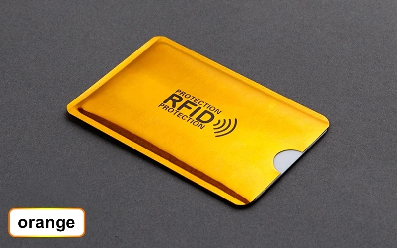 5 шт., Новые многоцветные лазерный алюминиевый Анти Rfid Бумажник Блокировка считыватель Блокировка банк держатель для карт ID банковская карта чехол Для мужчин защиты H119