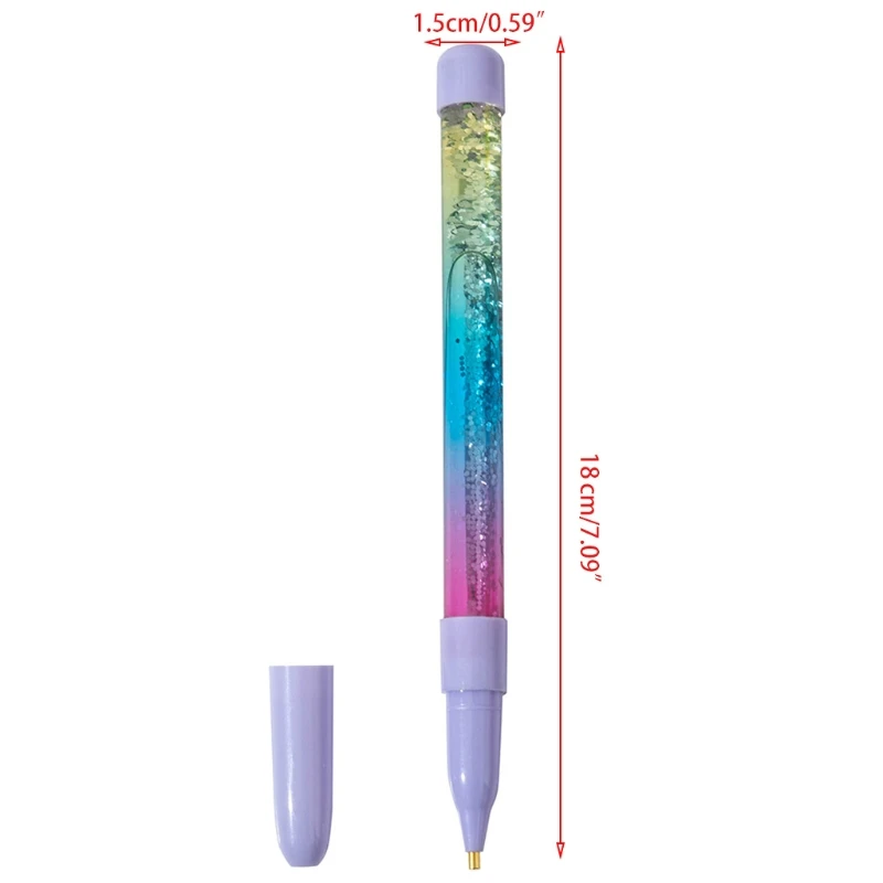 

Flowing Colored Sand Diamonds Handmade Crafts Point Drill Pen Multipurpose Painting Kit Embroidery Paint Accessories
