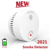with battery smart fire alarm smoke sensor remote smoke alarm detector voice warn sensor home security protection high sensitive