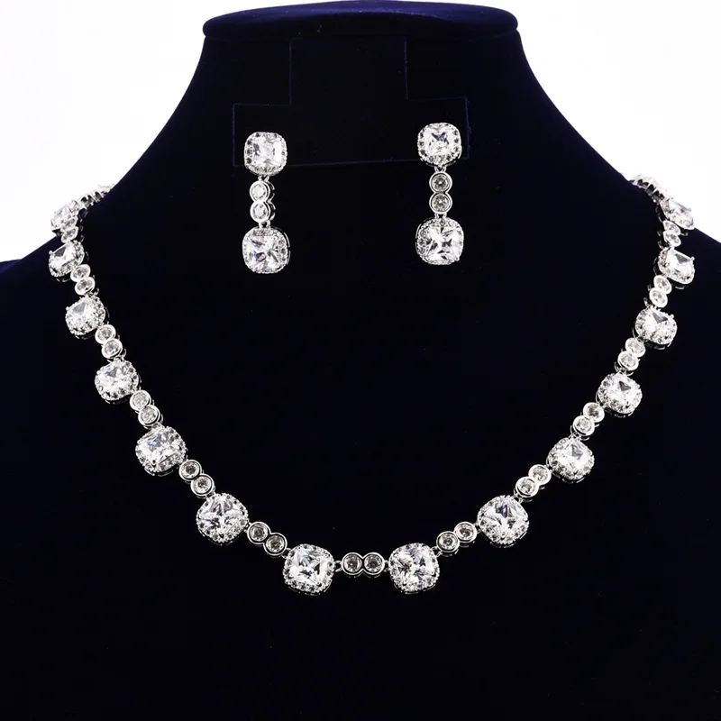 

Korean version of zircon two-piece high quality zircon color preservation spot bridal wedding accessories