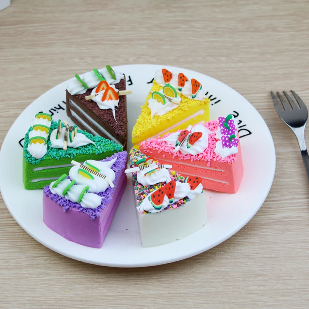 1 шт. имитация торта поддельные фрукты десерт украшения для еды модель украшение