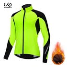 WOSAWE зимняя велосипедная куртка для женщин, теплое водонепроницаемое ветрозащитное Велосипедное Джерси, теплое отражающее ветровое пальто, велосипедная ветровка, куртка