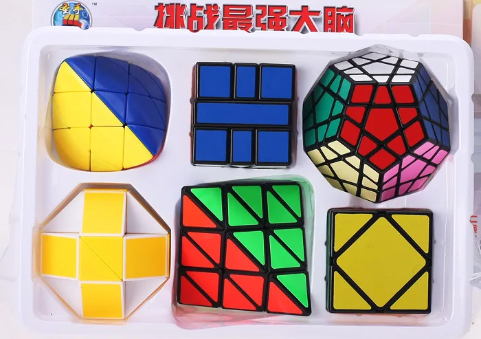 Дешево 5 шт подарок Magic Cube 2x2x2, 3x3x3, 4x4x4 зеркало Stickerless Скорость Профессиональный Кубик Рубика Головоломки, развивающие игрушки для детей, кубик-антис...