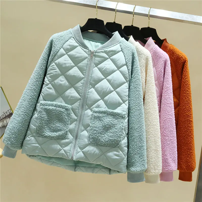 

Cotton-padded Jacket Women's Short Korean version of loose winter new anti-lamb wool cotton-padded jacket women's fashion small