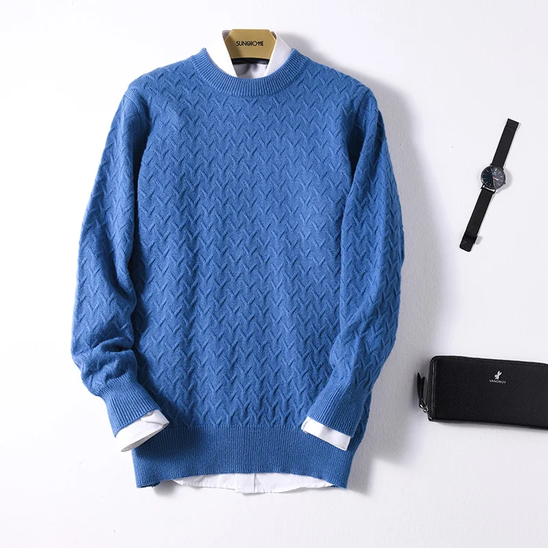 2019 высококачественные мужские кашемировые свитера и шерстяные вязальные