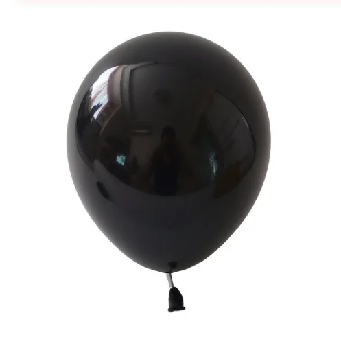 Black 10, 20 шт./лот, 10 дюймов, 2,2 г, золотые, серебристые, розовые латексные воздушные гелиевые шары, праздничные, свадебные украшения, принадлежности для дня рождения - Цвет: Black