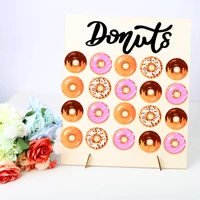 20x wooden donut doughnut wall stand party sweets candy cart birthday party table decora wedding favors mariage party supplies