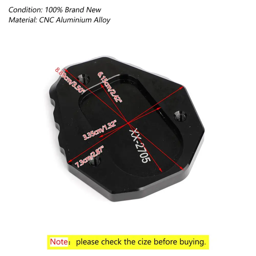 

Artudatech High Quality Motorcycle Kickstand Side Stand Extension Pad Plate For BMW F750GS F 750 GS 2018 2019 Accessories