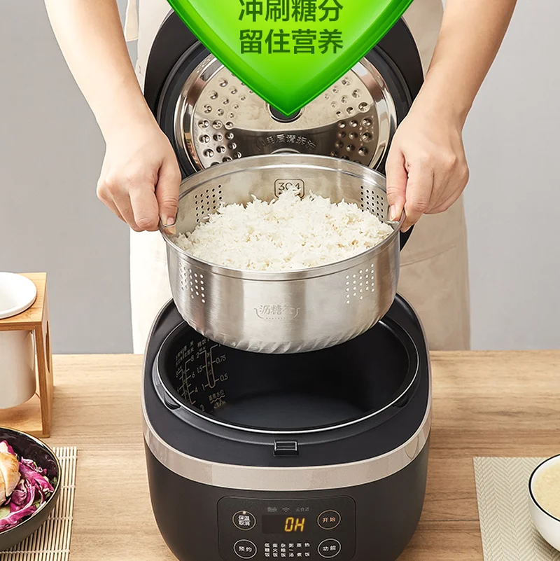 

4L Less Sugar Rice Cooker Smart Household Multi-Function Sugar-Removing Rice Soup Separation Sugar-Reducing Rice Cooker