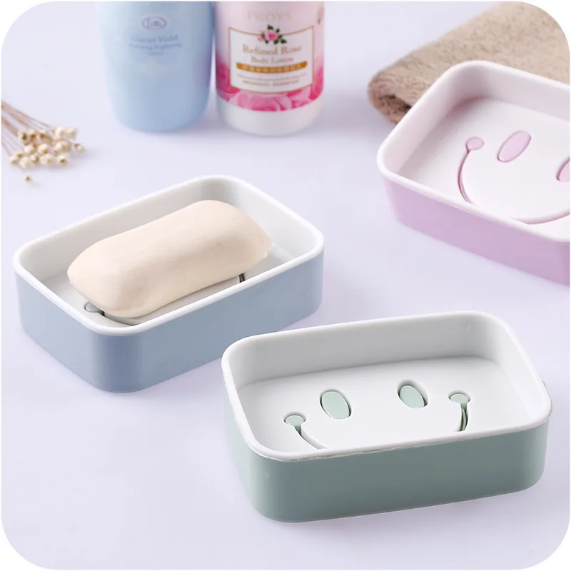 Пластик мыльница Аксессуары для ванной комнаты дренаж мыла коробка слива