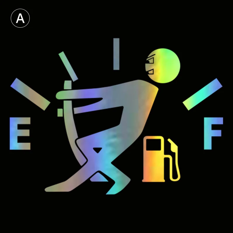 

13*9,5 см 3D Автомобильная наклейка с высоким потреблением газа, наклейка с датчиком расхода топлива, пустая наклейка на автомобиль, забавная н...