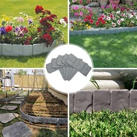 pp foldable splicing fence garden plastic fence garden plant decoration flowerbed practical imitation stone fence garden tools