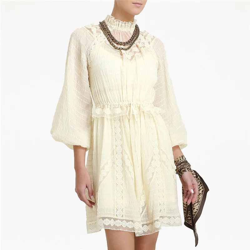 Новые дизайнерские платья для подиума на раннюю осень 2019 года мини кружевные