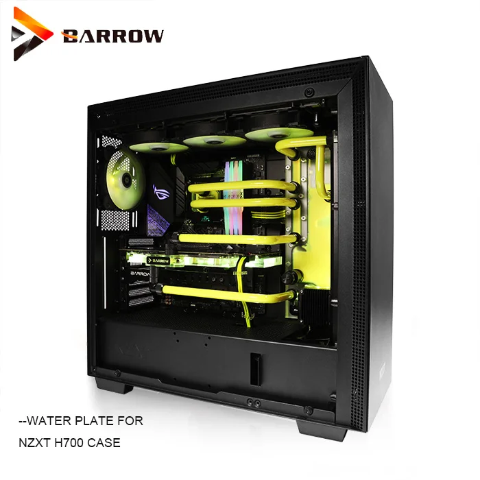 Барроу резервуар для воды для NZXT H700 чехол для компьютера прямоугольник RGB, акриловый резервуар поддержка материнской платы NZXT управления H700-SDB