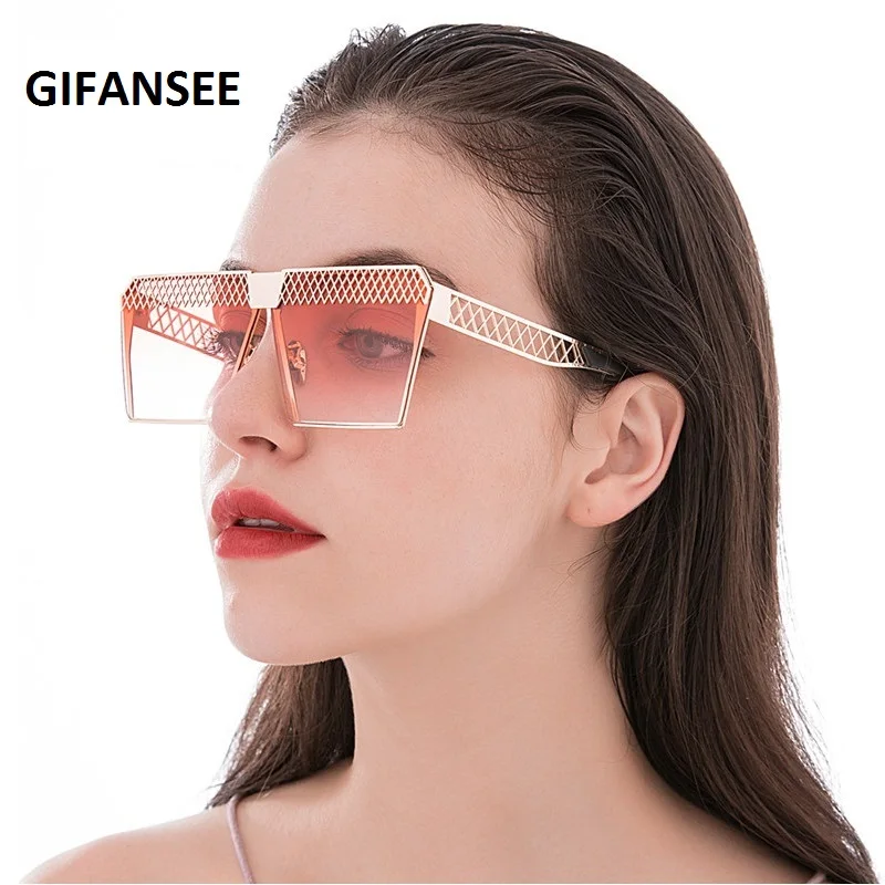 Очки солнцезащитные квадратные в стиле ретро с градиентом плоским