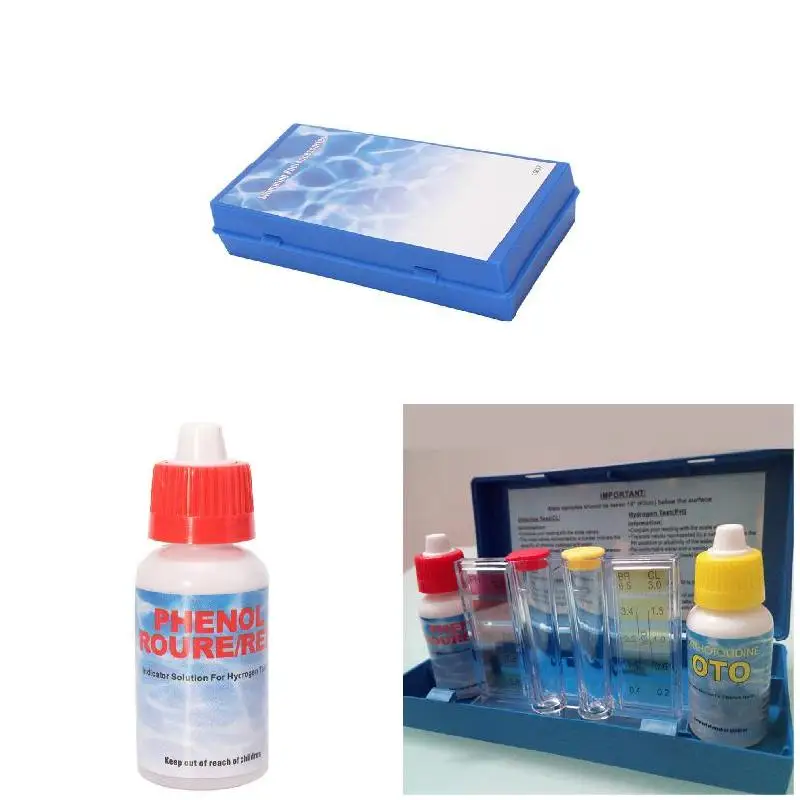 

1 Set PH Chlorine Water Quality Test Kit Hydrotool Testing Kit Accessories for Swimming Pool VJ-Drop