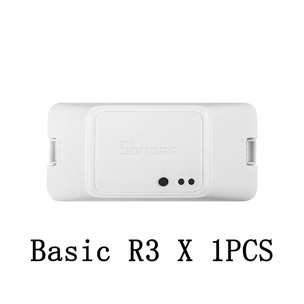 BASICR3 1PCS SONOFF BASIC R3 wifi DIY умный переключатель светильник таймер поддержка приложение/голос/LAN дистанционное управление mart ВКЛ/ВЫКЛ - Комплект: BASICR3 1PCS