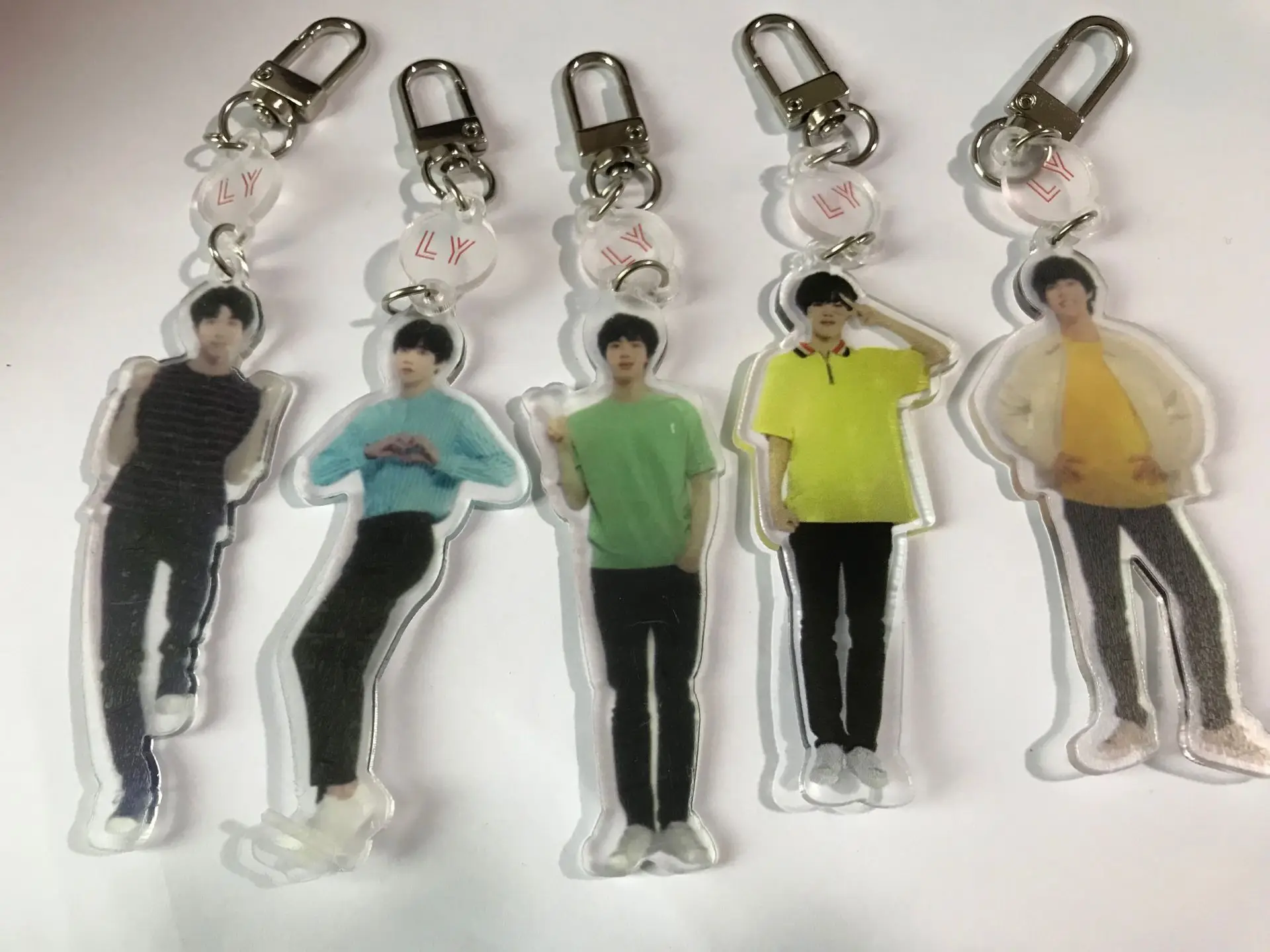 Bangtan мальчики акриловый прозрачный Стенд фигурка модель с изображением чимина и шуги JIN JUNG KOOK брелок любовь себя LXX80