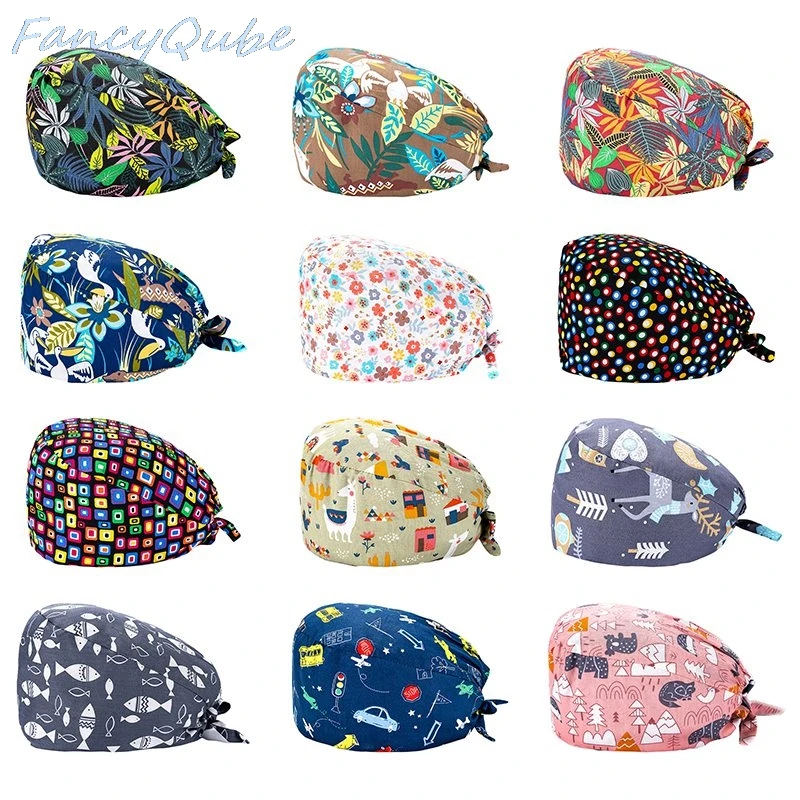

Cotton Unisex Work Hats Beauty Salon Work Caps Adjustable Accessories Beauty Salon Work Caps Surgery Hat Operating Room Hats