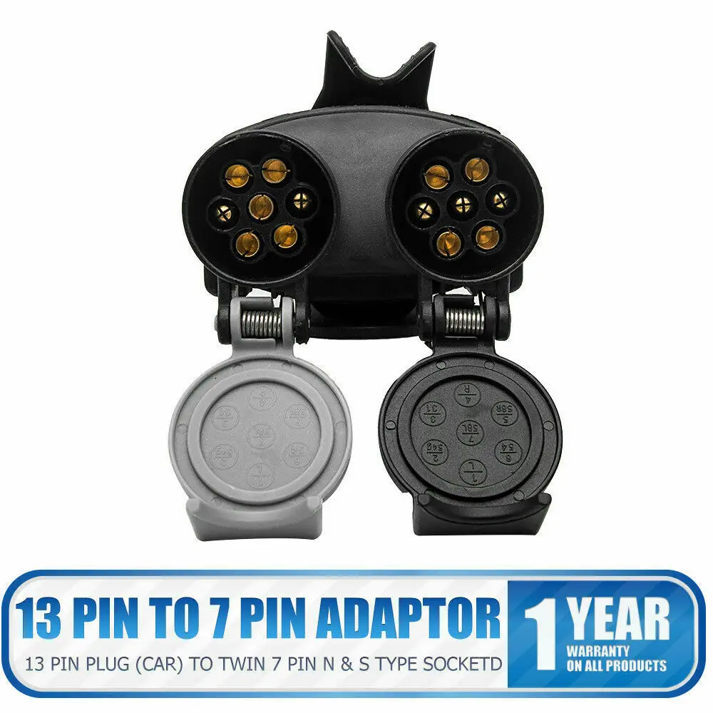 

Универсальный 12V 13Pin для 7Pin 12V автомобильный прицеп адаптер для грузовиков конвертер буксировочный трос Разъем RV Кемпер аксессуары
