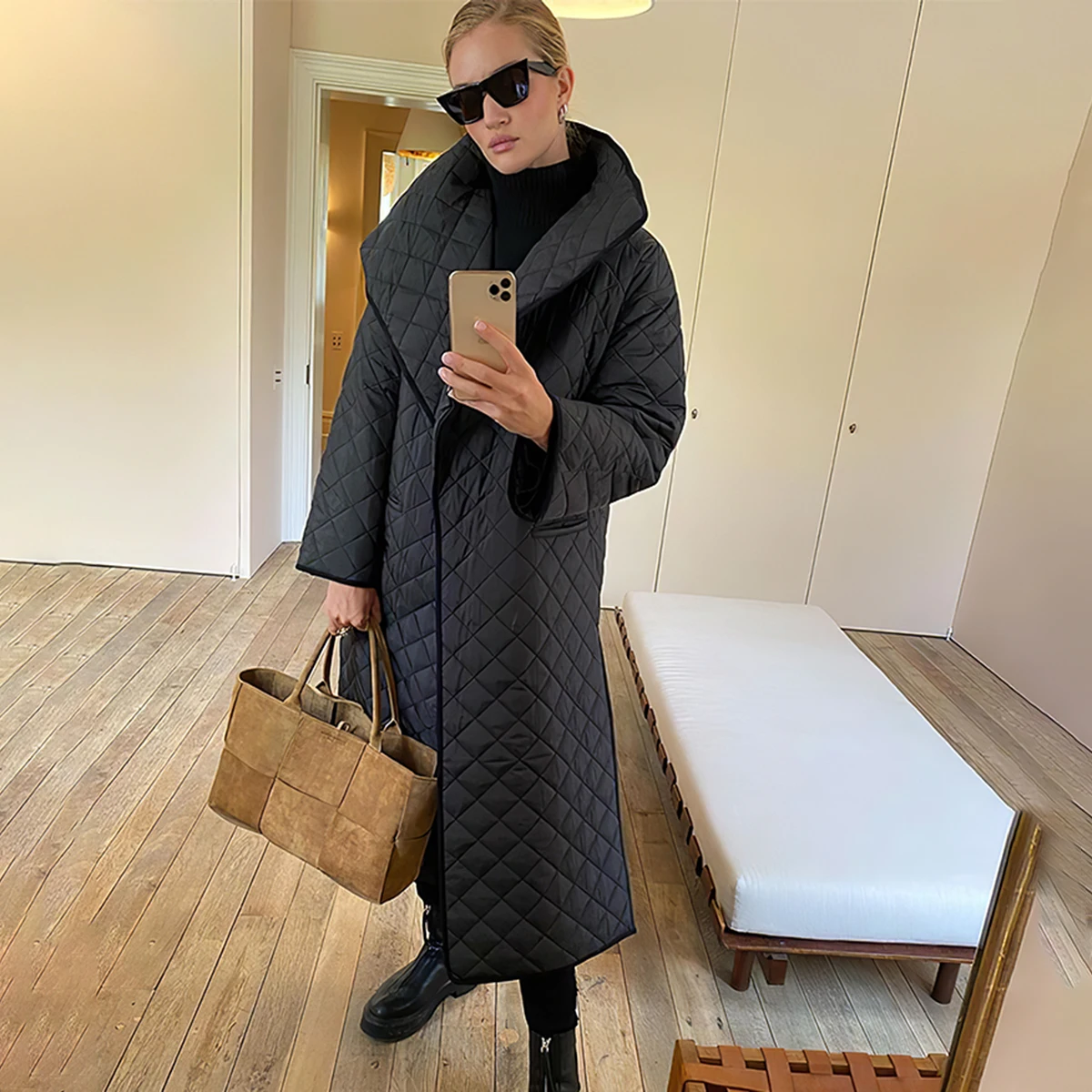 

Pirate Hippie Buttons Quilted Long Jackets Woman Autumn Winter Turn Down Collar Coats Femme Vintage Classic Jacket Top Outerwear