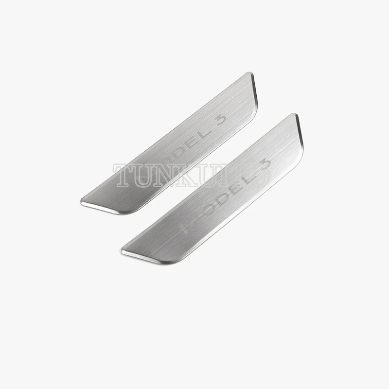 

2 PCS/Set Tesla Door Sill Protector for Tesla Model 3 2017-2019 True Carbon Fiber Interior Sill Door Threshold Decoration