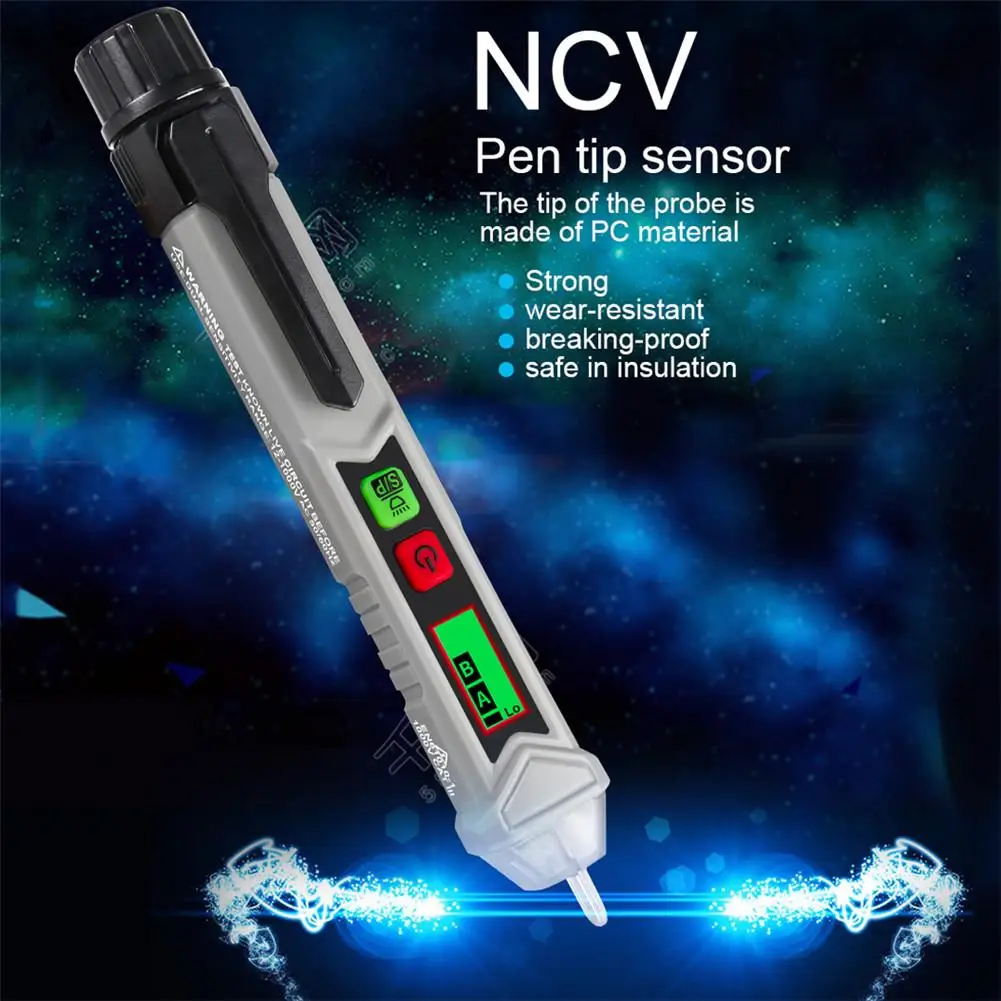 HD ЖК-экран цифровой 12-1000V фотомагнитный Тестер измеритель напряжения тока