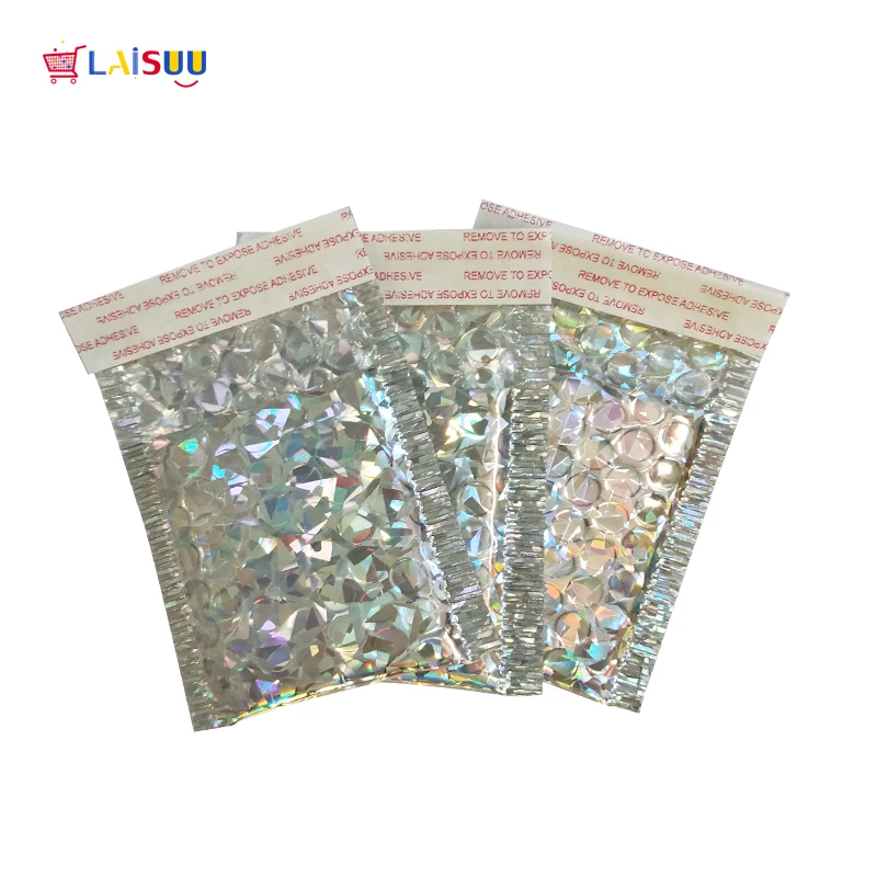 3 размера голографическая аллюминированная пузырчатая сумка утолщенная конверт