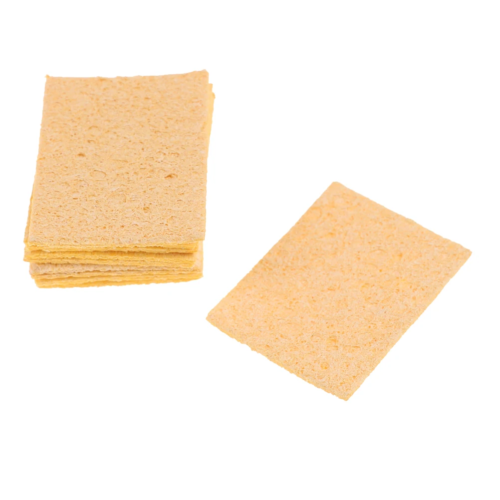 10pcs 35x50mm Solder Iron Tip Welding PCB Cleaning Pads Universal Soldering Replacement Sponges | Инструменты