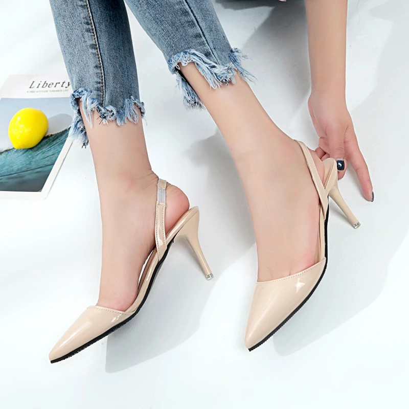 

Туфли-лодочки женские на шпильке, летние, с острым носком, U22-36