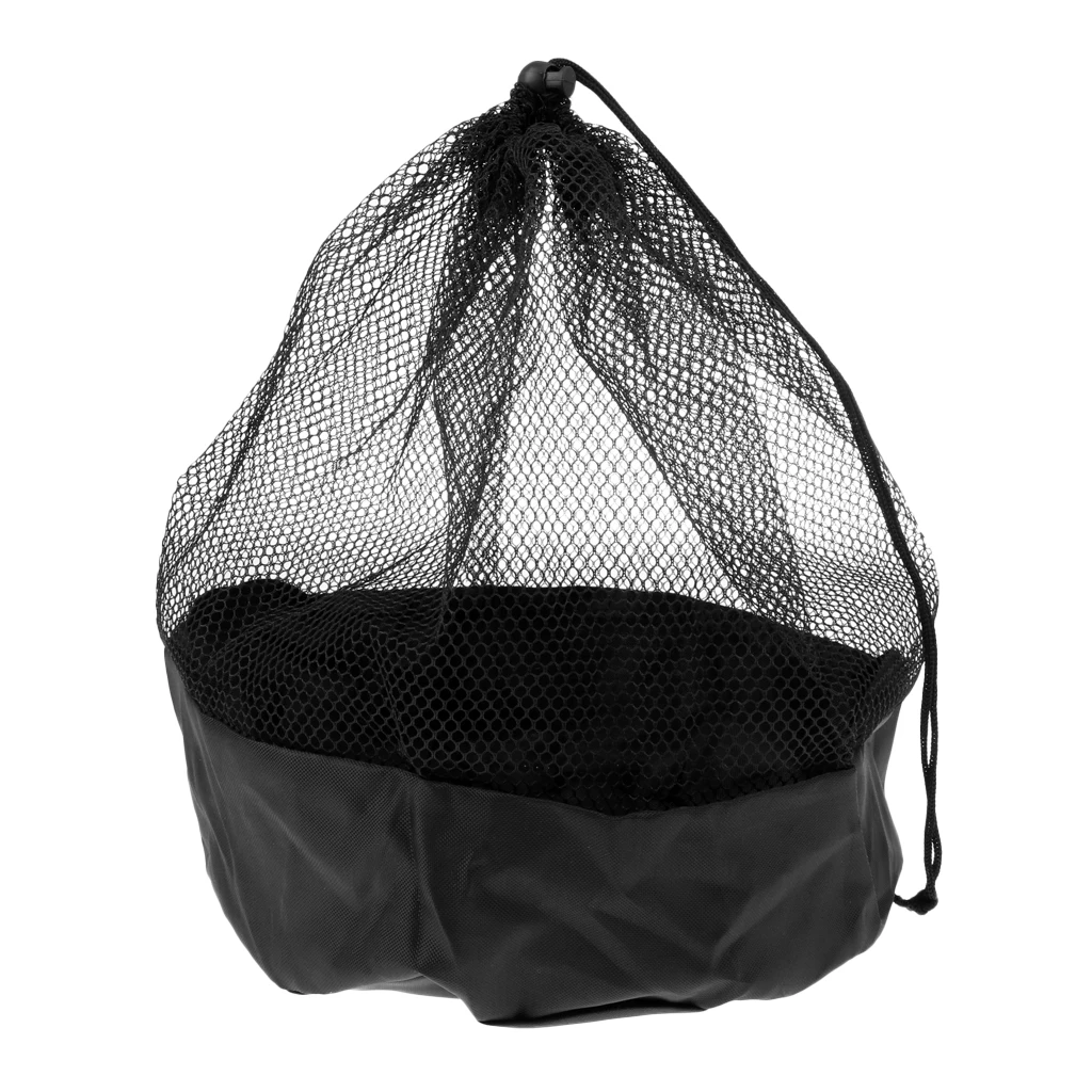 Heavy Duty Mesh Bag with Drawstring Cord Closure - Great for Soccer Ball Water | Спорт и развлечения - Фото №1