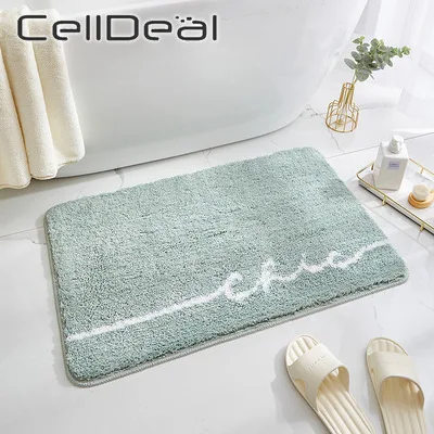 

Soft Non Slip Bath Mat Bathroom Rug Thicken Absorbent Microfiber Shaggy Mat Shower Room Carpet Toilet Floor Rugs 40x60/50*80cm