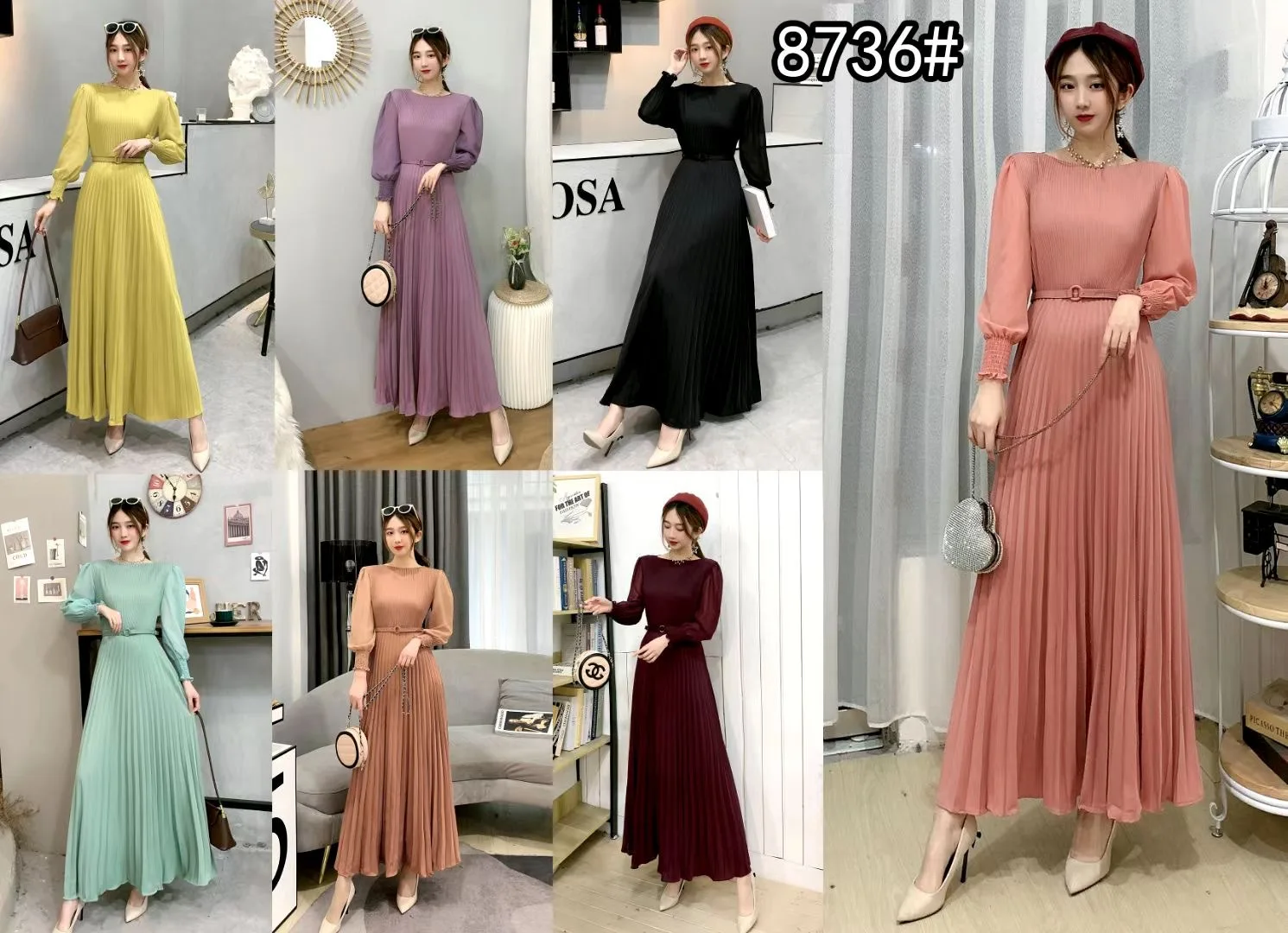 

Elegant Muslim Pleated Arab Dress Maxi Abaya Hijab Cardigan Kimono Long Robe Mubarak Vestidos Eid Ramadan Islamic Femme Djellaba