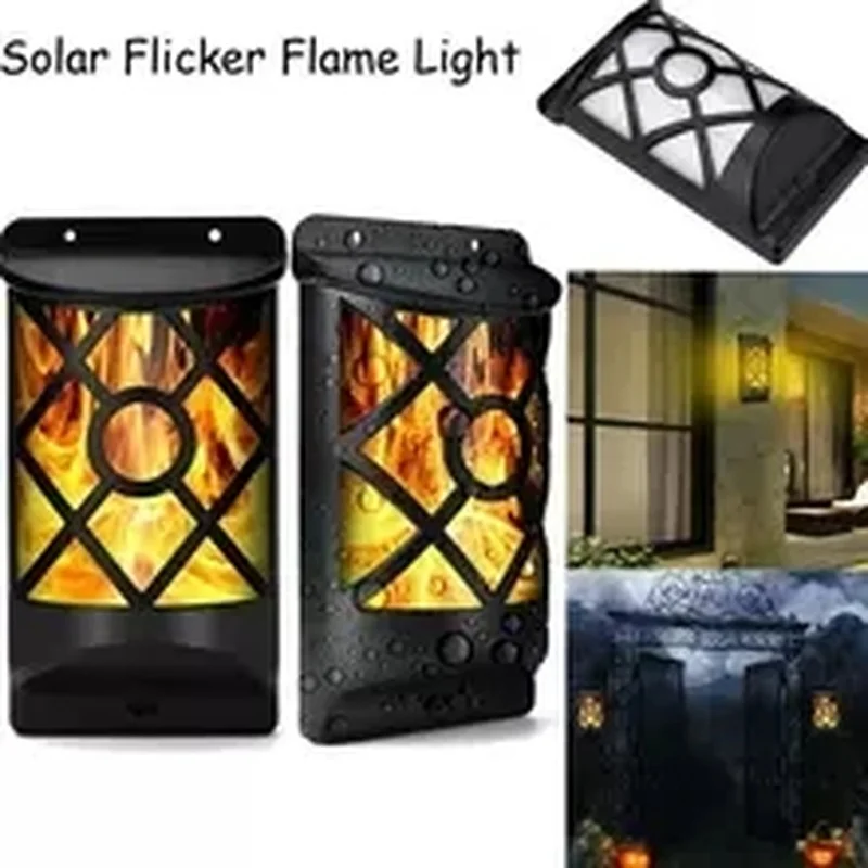

Led Solar Flame Lights New Wall Lamp Outdoor Garden Light Landscape Decoration Lamp Home Induction Solar Outdoor Light