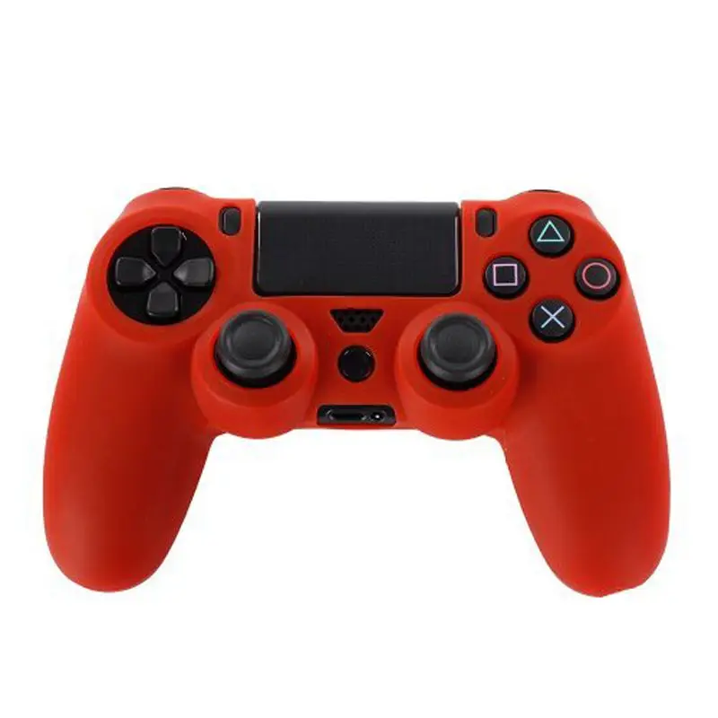 Красный Для PS4 sony Playstation 4 Slim/Pro Чехол для контроллера силиконовый мягкий гибкий гелевый резиновый чехол для PS4 аксессуар контроллера - Цвет: Красный