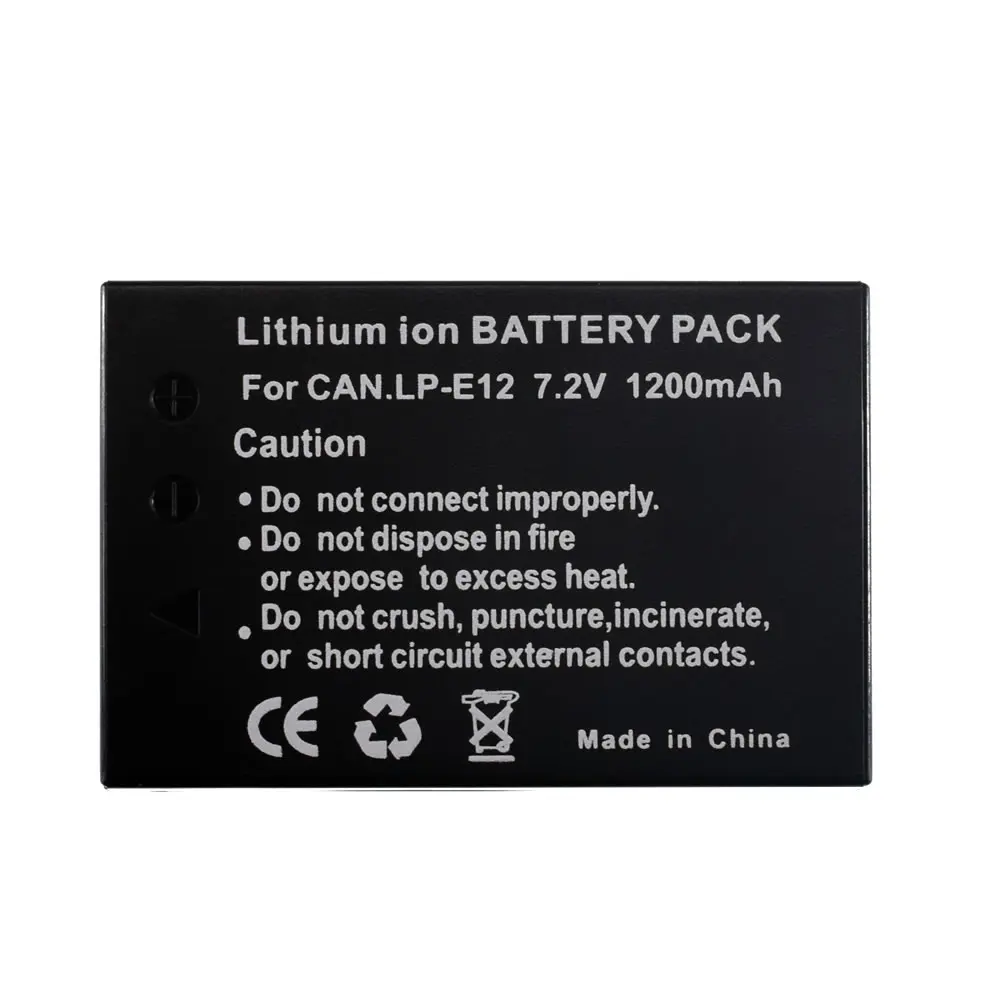 Батарея + светодиодный USB Зарядное устройство для Canon LP-E12 EOS M M2 M10 M50 M100 100D / PowerShot SX70