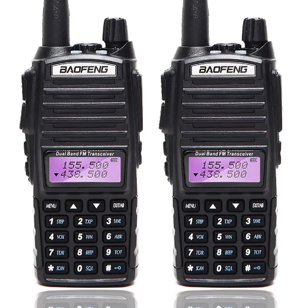 

2 шт., портативная рация BaoFeng с тремя диапазонами 136-174 МГц 220-260 МГц и 400-520 МГц