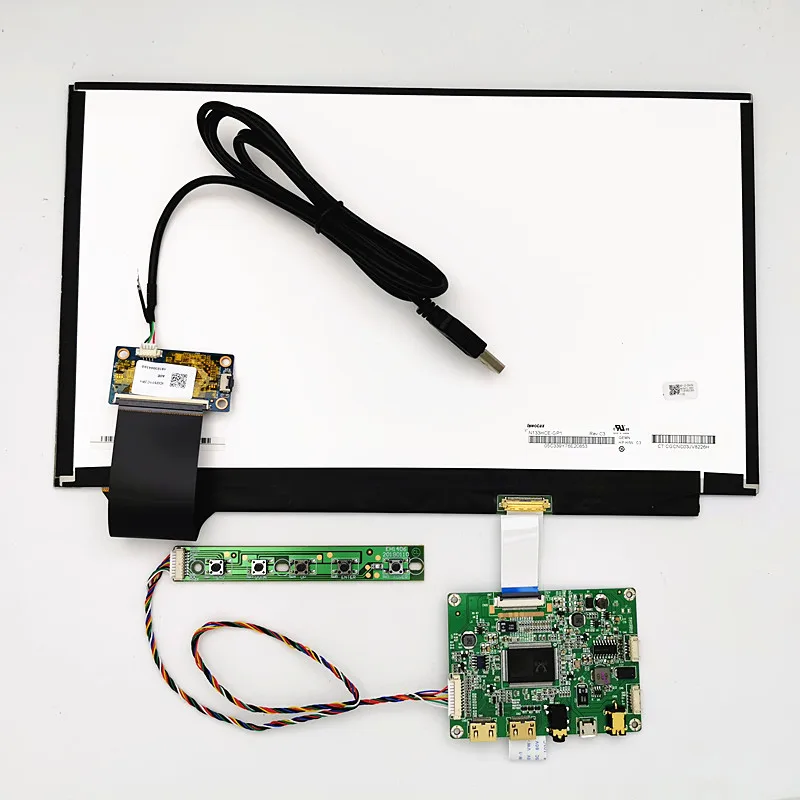 13,3 inchdisplay емкостный сенсорный модуль комплект 1920x1080 ips 2mini HDMI lcd модуль автомобиля Raspberry Pi 3 игры PS3 XBox PS4 монитор