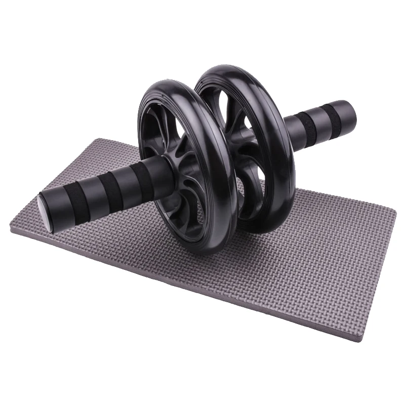 

Oefening Apparatuur Dubbele Wiel Roller Buikspier Oefening Fitness Wiel Riem Knie Pad Ab Roller Gym Roller Training Devic