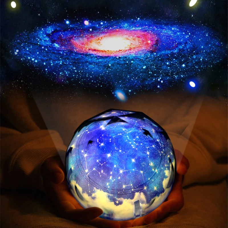 

Starry Sky Night Light Planet Magic Projector Earth Universe LED Lamp Colorful Rotate Flashing Star Kids Baby Christmas Gift