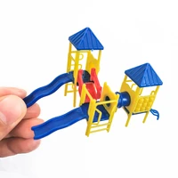 3pcs miniature playground slide 175 scale model slide abs plastic learning education model making set diorama toys for children