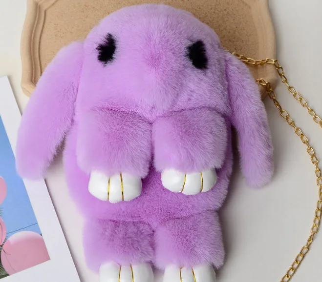 

Fashion Soft Toy Bunny Shoulders Bag Pink Girls Shopping Bag Birthday Gift Cute Toy Rabbit Backpack Soft Plush Toy Bunny Bag