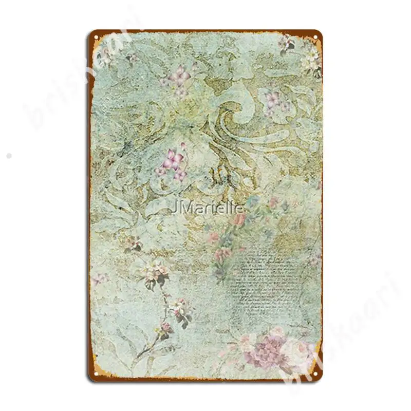 

Винтажные французские цветочные обои, металлические знаки, декор для кинотеатра, гаража, плакаты для клуба, бара, жестяные плакаты