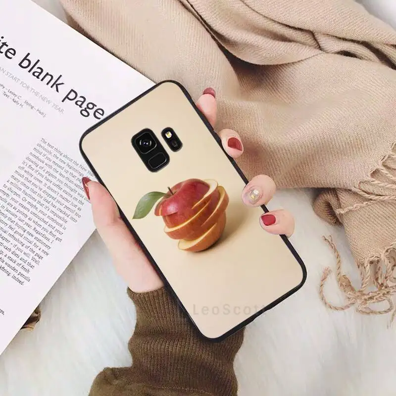 

Creativity design fruit art apple beautiful Phone Case For Samsung Galaxy S5 S6 S7 S8 S9 S10 S10e S20 edge plus lite accessories