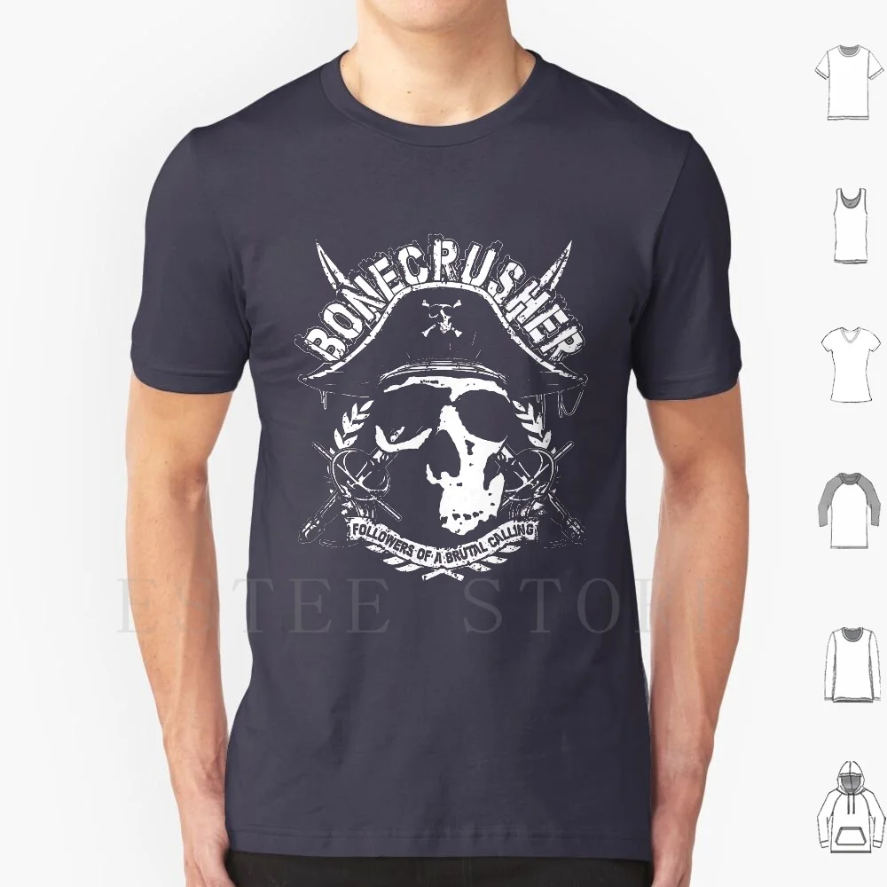 

Bonecrusher Foabc Pirate Skull Logo T Shirt Cotton Men Diy Print Skull Punk Oi Hardcore Working Class California Foabc Angry